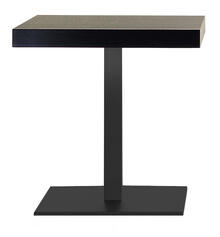Inox Noir Pied de table carré - 73cm